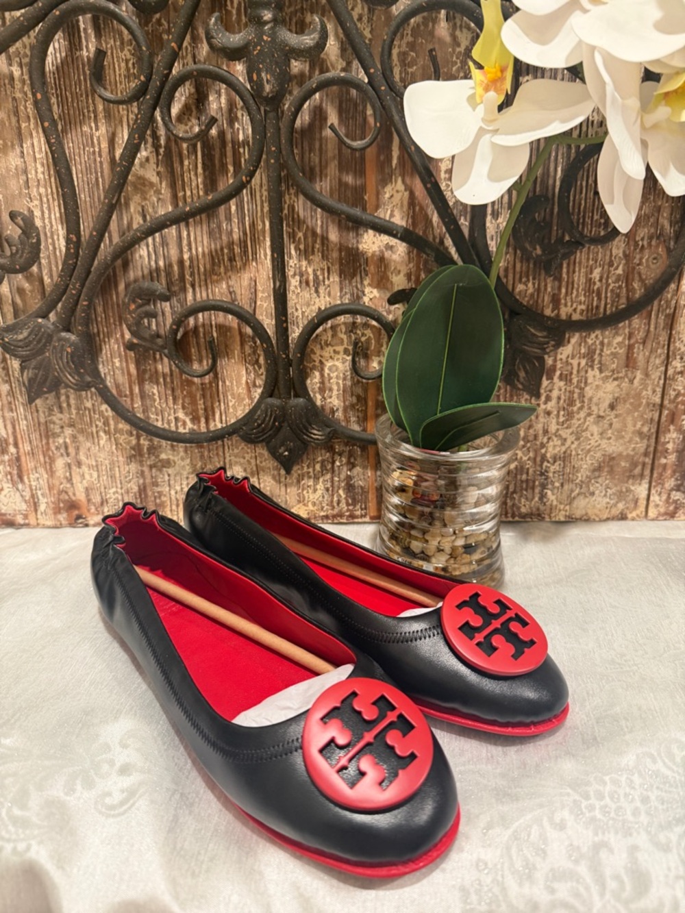TORY BURCH FLATS-NEW W/O BOX 7.5 Reva ballet flats